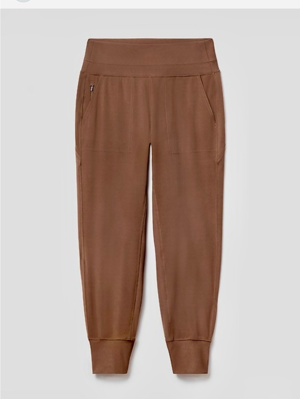 Athleta light brown Strech VENICE HIGH RISE JOGGER pants size small